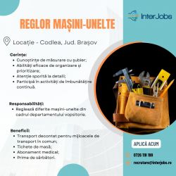 Angajam Reglor masini-unelte, 2 schimburi - Codlea