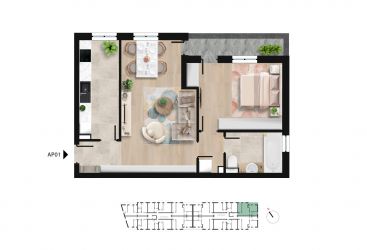 Apartament 2 camere aproape de Lacul Morii