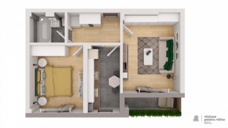 Apartament 2 camere Militari Residence finalizat !!