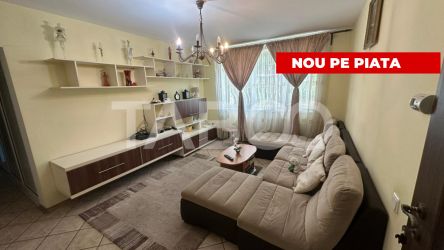 Apartament 3 camere cu balcon mobilat utilat zona Rahovei Sibiu