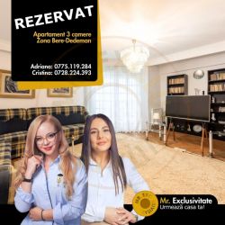 Apartament 3 camere - decomandat - 3 balcoane, etaj 3 cu lift, bloc 19