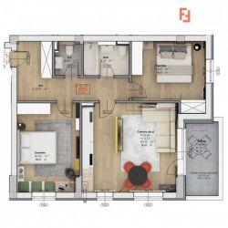 Apartament 3 camere, decomandat, zona Lipovei - ID V3850