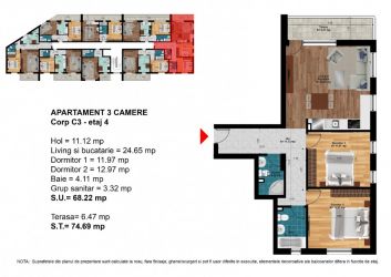 Apartament 3 camere finalizat - METROU BERCENI