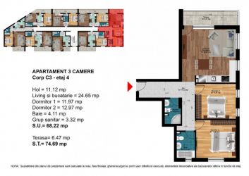 Apartament 3 Camere în apropiere de Metrou Breceni și D Leonida