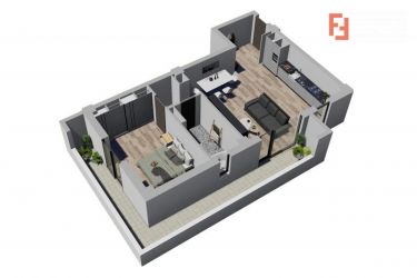 Apartament cu 2 camere - SemiDecomandat - Complex Nou si Modern in Gir