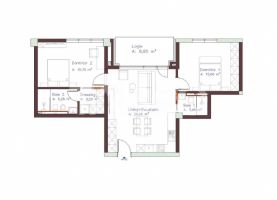 Apartament cu 3 camere bloc nou de vanzare in Centru 