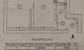 Apartament de vanzare, 2 camere Nedecomandat  Podu Ros 