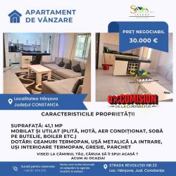Apartament de vânzare – 2 camere, zona Soveja, Hârșova