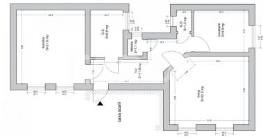 Apartament de vanzare 75mp 2 camere 2 bai etaj intermediar Central
