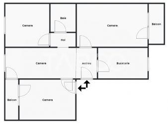 Apartament de vanzare cu 4 camere renovat integral zona Dioda Sibiu
