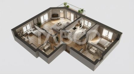 Apartament de vanzare decomandat 64mp 3 camere si balcon Turnisor