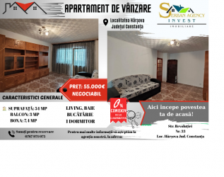 Apartament de vânzare în Hârșova – Mutare imediată, acte la zi!