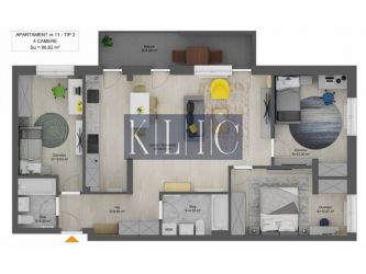 Apartament de vanzare Sibiu 4 camere 87mpu finisat cheie zona Premium