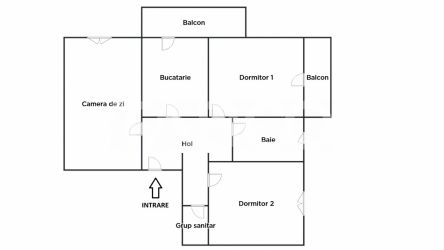 Apartament decomandat 3 camere 2 bai loc de parcare subteran Turnisor