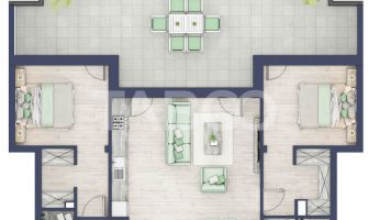 Apartament etaj retras 74mpu 3camere terasa 46mp bloc cu lift Turnisor