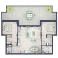 Apartament etaj retras 74mpu 3camere terasa 46mp bloc cu lift Turnisor