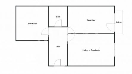 Apartament la cheie - 3 camere geam la baie balcon - etaj 1 - parcare