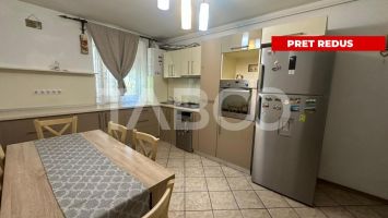 Apartament mobilat utilat 3 camere cu balcon zona Rahovei Sibiu