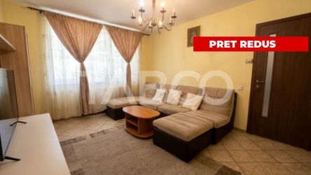 Apartament mobilat utilat 3 camere cu balcon zona Rahovei Sibiu