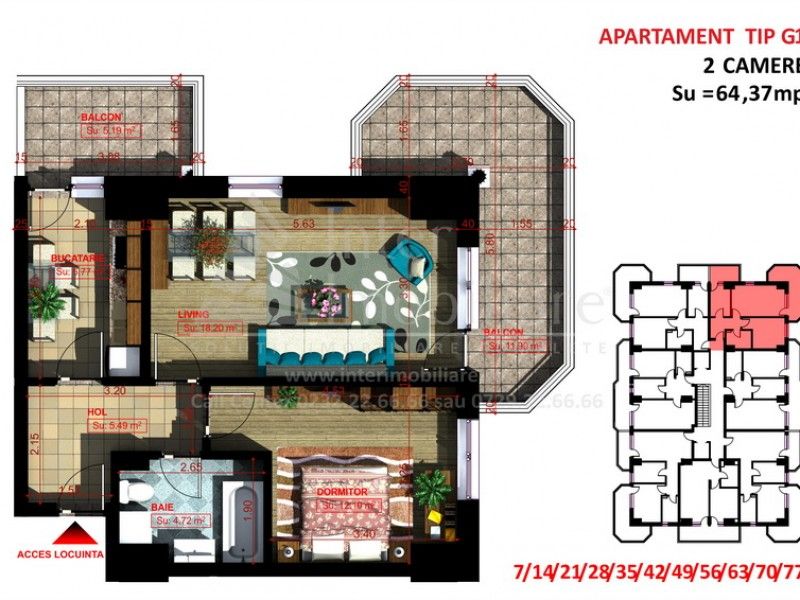 Apartament nou de vanzare, 2 camere Decomandat  Copou -1