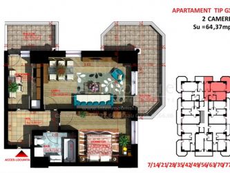 Apartament nou de vanzare, 2 camere Decomandat  Copou 
