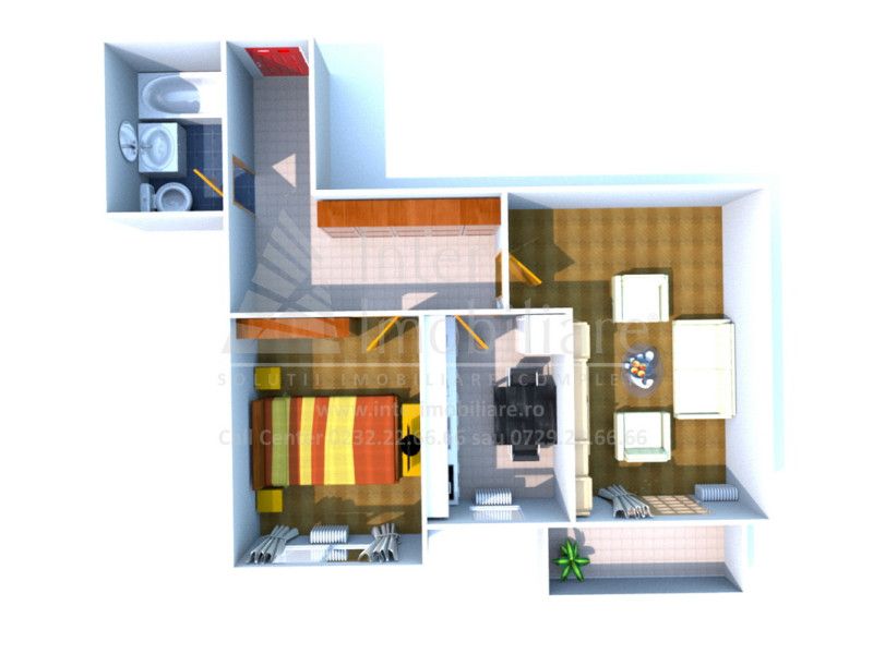 Apartament nou de vanzare, 2 camere Decomandat  Galata -1