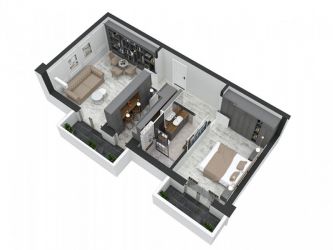 Apartament nou de vanzare, 2 camere Decomandat  Pacurari 