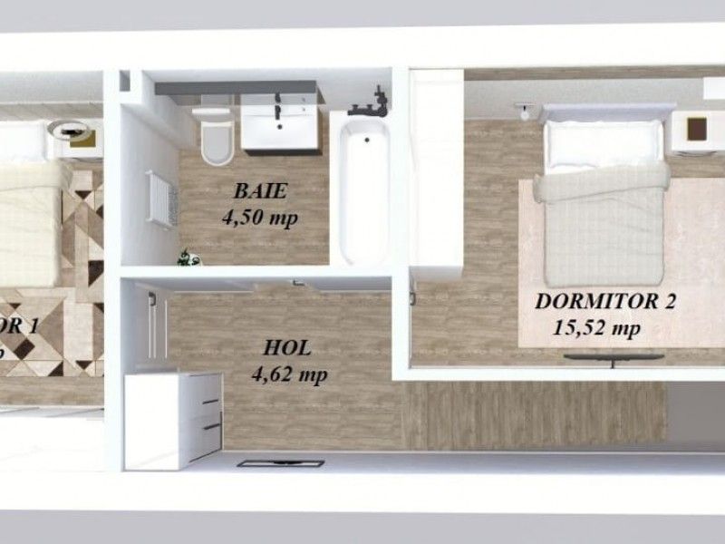 Apartament nou de vanzare, 3 camere Decomandat  Pacurari -3