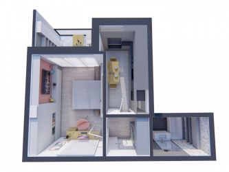 Apartament nou de vanzare, o camera Decomandat  Bucium 