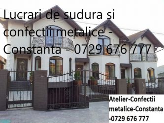  Atelier. Confecții metalice și lucrări de sudură în fier,inox,fonta