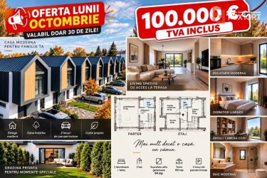 Casa 4 camere de vanzare| pret de apartament| 115 mp construiti| Arad|