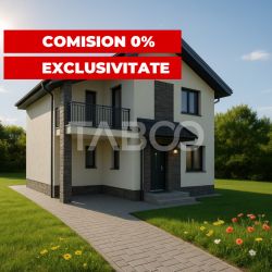 Casa de vanzare 5 camere 141 mpu 2 bai teren liber 228m Talmaciu