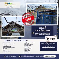Casă de vânzare în Medgidia – Construcție solidă, spațiu generos