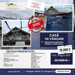 Casă de vânzare în Medgidia – Construcție solidă, spațiu generos
