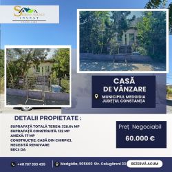 CASA DE VANZARE ZONA CENTRALA MEDGIDIA