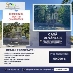 CASA DE VANZARE ZONA CENTRALA MEDGIDIA