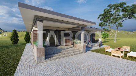 Casa deosebita de vanzare cu 3 camere Sura Mica Sibiu 500 mp teren