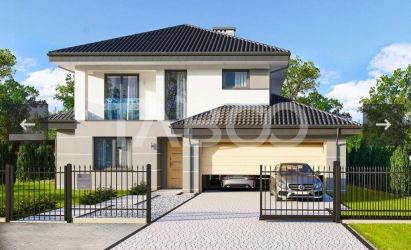 Casa individuala de vanzare 5 camere 4 bai garaj teren 506mp Selimbar