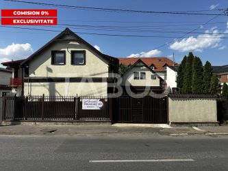 Casa individuala de vanzare acces auto in curte pe malul Cibinului