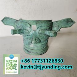 Chinese Sanxingdui Mask bronze art