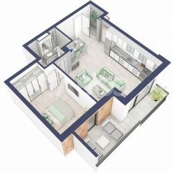 Comision 0-Apartament 2 camere 53 mp boxa la subsol lift Turnisor