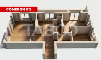 COMISION 0%-Apartament 3 camere Rahovei 93mp 2 bai terasa+balcoane