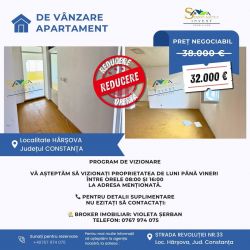 COMISION 0 DE LA CUMPARATOR! Apartament de vânzare – Hârșova, bloc H2