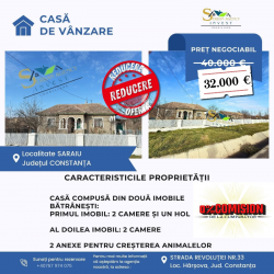COMISION 0 DE LA CUMPARATOR! Proprietate bătrânească în Saraiu