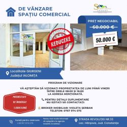 COMISION 0 DE LA CUMPARATOR! Spațiu comercial – Giurgeni,jud. Ialomița