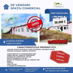 COMISION 0 DE LA CUMPARATOR! Spațiu comercial – Giurgeni,jud. Ialomița
