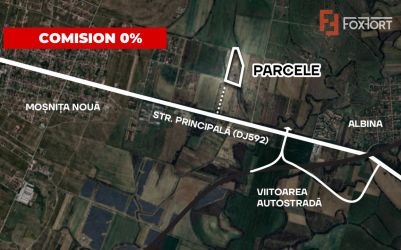 Comision 0% Parcele de vanzare cu toate utilitatile - Mosnita Noua
