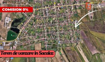 COMISION 0% Teren de vanzare, Sacalaz - Autorizatie de construire vala