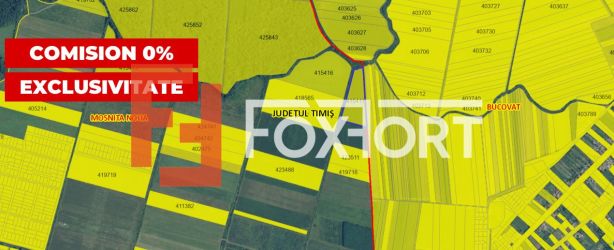 COMISION 0% Teren extravilan Mosnita in zona de Padurea Bistra - 25.00