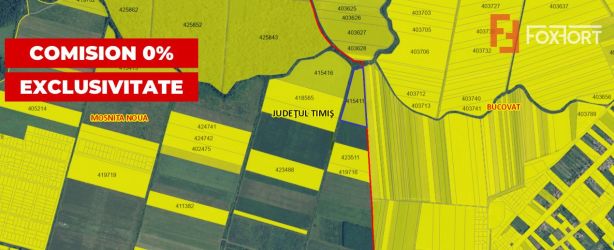 COMISION 0% Teren extravilan Mosnita in zona de Padurea Bistra - 25.00